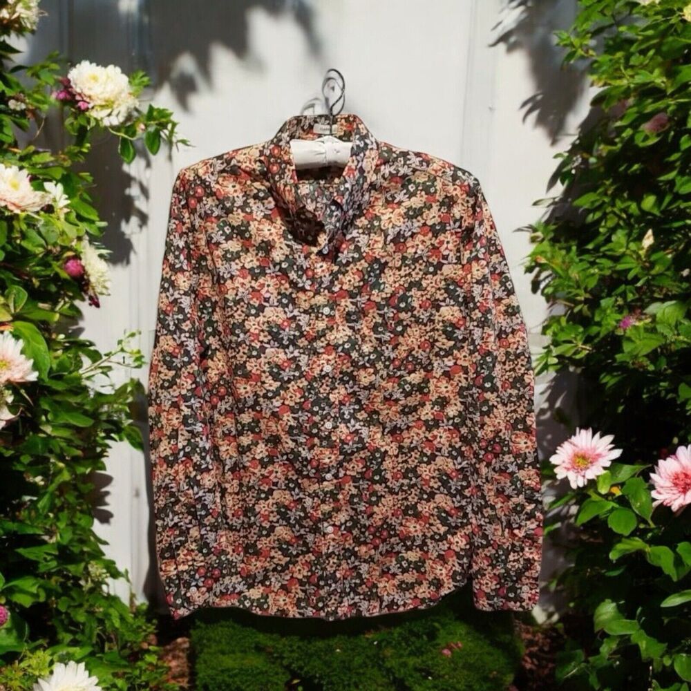 J. Crew Men’s‎ Stretch Secret Wash Shirt Springfield Floral Med LSleeve Classic